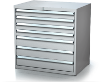 Dielenské zásuvkové skrine 17U - š 860 xh 600 mm DKP 4527 17U 6