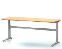 Dielenský stôl s nastaviteľnou výškou, šírka 2000 mm