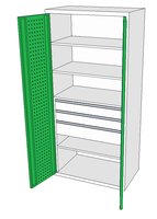 Dílenské skříně DSP 92 1_2x3_1x4_1