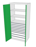Dílenské skříně DSP 92 1_6x2_3x3