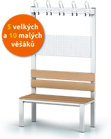 Lavice s věšáky S1L 100 V