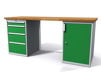 Dílenské stoly ALCERA® PROFI ALCERA_P20_4Z_1D