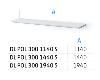 Individuálny program pre systémové stoly ALSOR® DL POL 300 1140 S