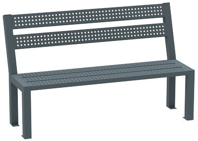 Parková lavička - ocel LAV_15_0007_DB