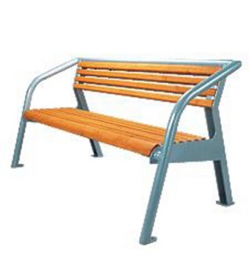 Parková lavička - oceľ-drevo MM700187