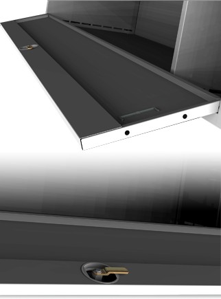 Odolná šatníková skrinka Aldur 1 - dvojplášťové dvere, šírka / počet oddelení: 400 mm / 2 - náhled