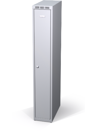 Šatníková skrinka Aldop znížená - dvojplášťové dvere, šírka / počet oddelenia: 250 mm / 1 - náhled
