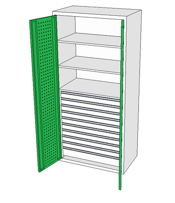 Dílenské skříně DSP 92 1_9x2_1x3
