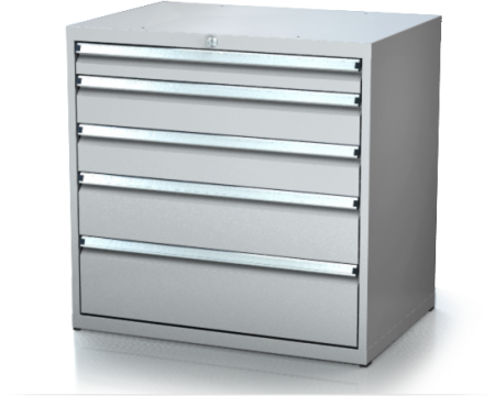 Dielenské zásuvkové skrine 17U - š 860 xh 600 mm DKP 4527 17U 5