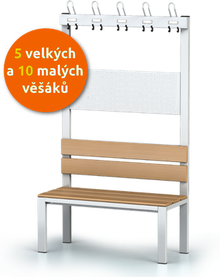 Lavice s věšáky S1L 100 V