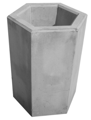 Odpadkový kôš - betón-oceľ MM800039